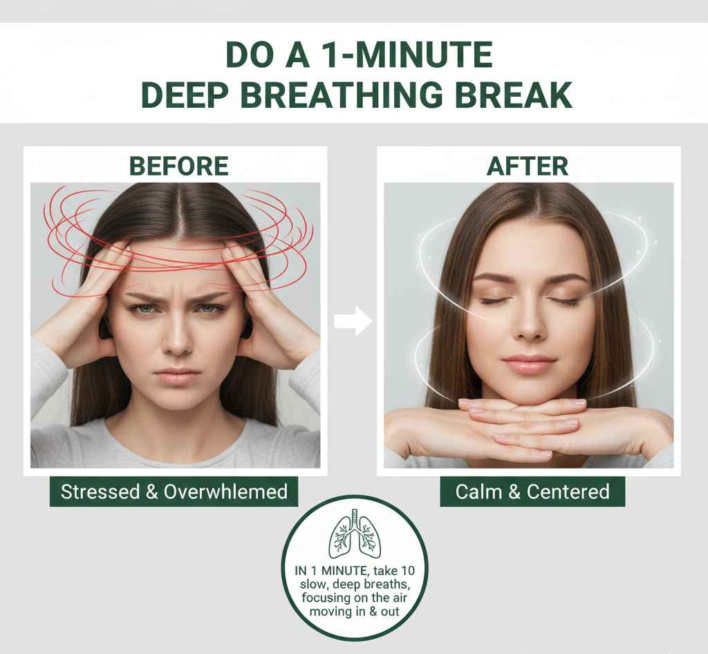 Do a 1 Minute Deep Breathing Break