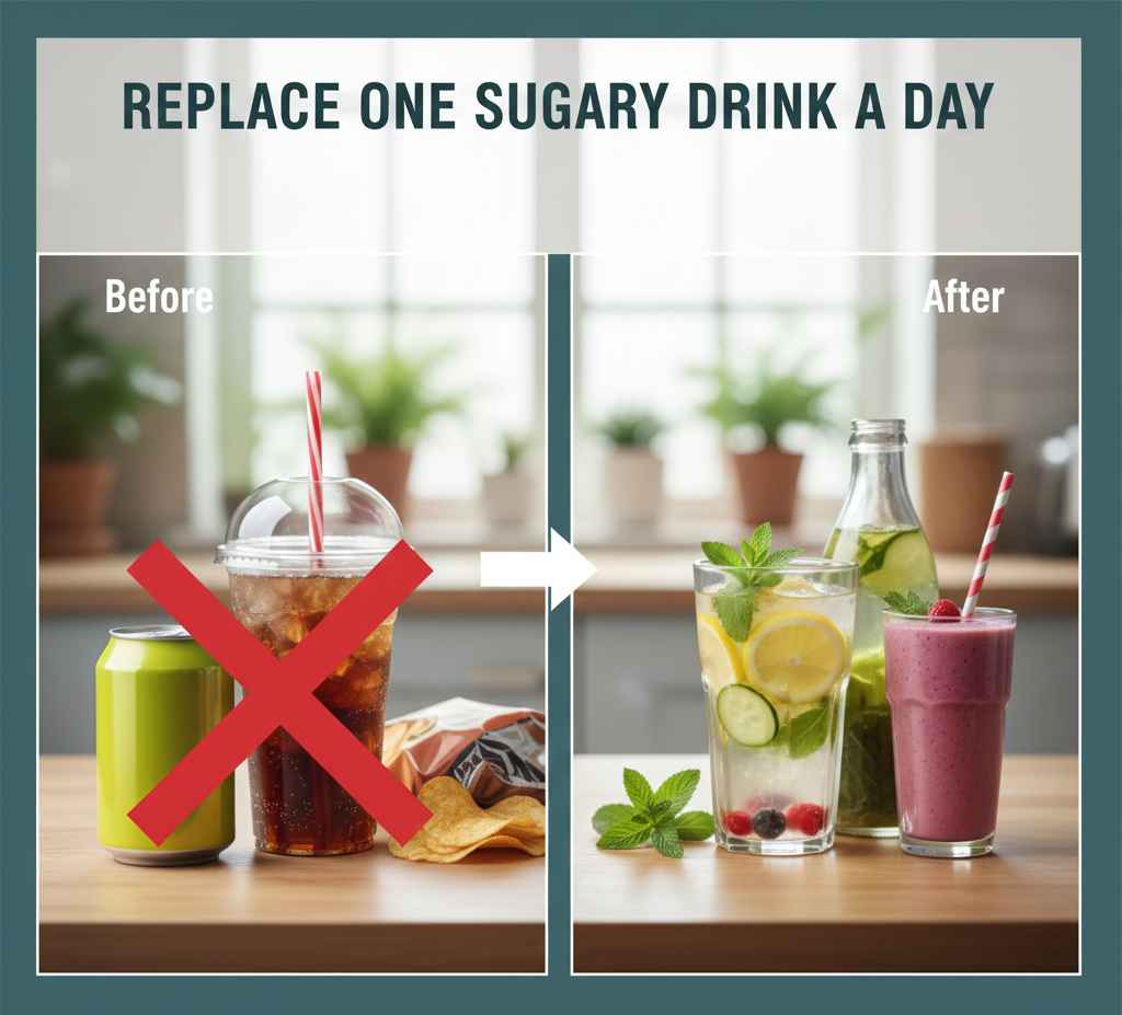 Replace One Sugary Drink a Day 3 replace one sugary drink a day